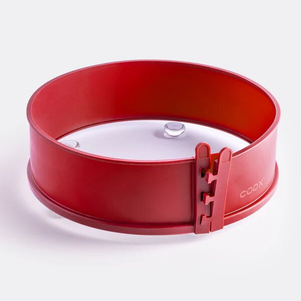 Coox - Springform mit Glasplatte und Füßen Rot Silikonform 26cm