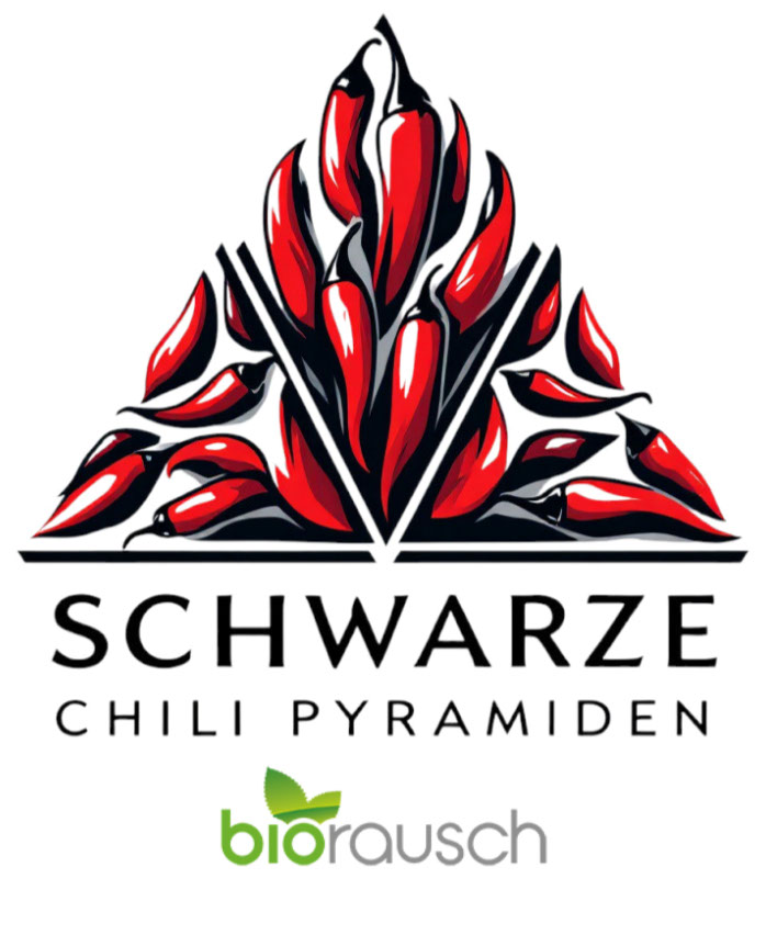 Schwarze Chili Pyramiden