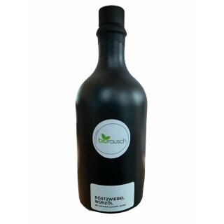 UNPERFEKT PERFEKT - R&ouml;stzwiebel&ouml;l 500ml in Steinzeugflasche
