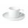 Pomax - PORCELINO WHITE - Tasse &amp; Saucer - Porzellan - (DIA 14 X H 6 CM)