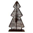 Weihnachtsbaum aus Metall zum stehen, schwarz (H31, B17cm)