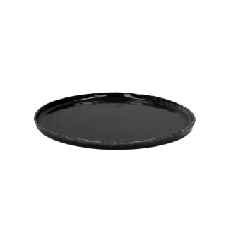 Pomax - PORCELINO EXPERIENCE - Teller (Keramik, schwarz, D=27cm)