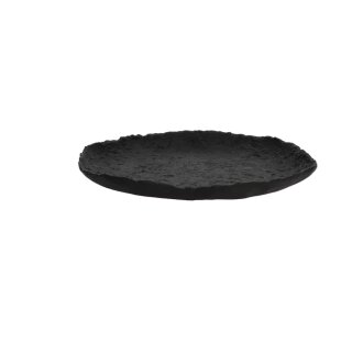 Pomax - TROMSO - platter - aluminium - DIA 29,5 x H 3 cm - black  Servierplatte