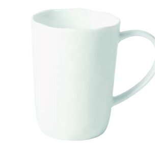 Pomax - PORCELINO WHITE - Tasse - Porcellan - DIA 8 x H 11 cm - Kaffee Becher wei&szlig;