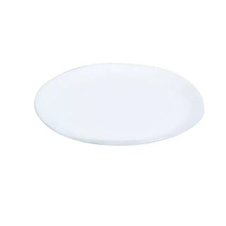 Pomax - PORCELINO WHITE - Fr&uuml;hst&uuml;cksteller dessert Teller - oval - L 23 x W 19 cm wei&szlig;