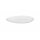 Pomax PORCELINO WHITE - Brotteller - oval - Porzellan - L 16 x B 13 x H 1 cm - weiß