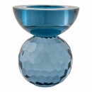 Biorausch - Kerzenhalter Glas Blau &Oslash; 7 x 8,5 cm