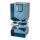 Biorausch - Kerzenhalter Glas Blau 5 x 5 x 11 cm