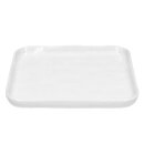 POMAX - PORCELINO SQUARE - Dessertteller - Porzellan - L 20 x B 20 x H 1,6 cm - wei&szlig;