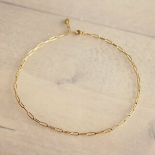Edelstahlkette Halskette - Gold (44 cm)
