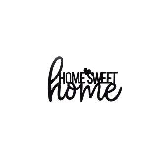 Hänger "Home Sweet Home", schwarz, ca. 0.9x40.0x23.5cm