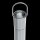 LED Glas Zapfen mit Strass Steinen Silber  19 Cm - Timer + Fernbedienung
