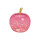 Apfel mit 40er LED, mit Timer, aus Glas Pink/Rosa (B/H/T) 27x30x27cm