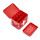 Medizinbox Metall rot - 21,5 x 16 x 16 cm