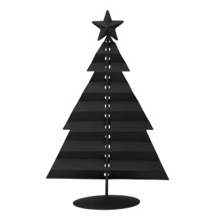 Deko - Christmasbaum - schwarz - 145 x 75 x 235 mm