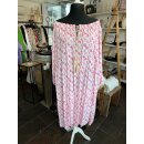 Luftiges Kleid - rosa/weiß - Onesize 42/44 - 56/58