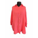 Musselin Bluse - Onesize 42/44 - 56/58 Neon Lachs