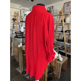 Bluse mit Plisseefalten am Rücken  - Onesize (42/44 - 56/58) ROT