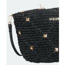 Biorausch - Sommerliche Luxus Handtasche mit Nieten Klein 30x10x20 Schwarz