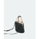 Biorausch - Sommerliche Luxus Handtasche mit Nieten Klein 30x10x20 Schwarz
