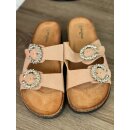 Sandale mit 2 Riemen - Super Bequem 36- 42 Rose Nude 40