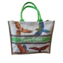 Tote Bag - Shopper 46 x 40 cm mit Vögeln Grün...