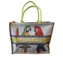 Tote Bag - Shopper 46 x 40 cm mit Vögeln 2 Papagei...