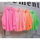 Neon Oversize Musselin Hemd