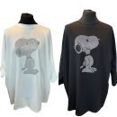 Stretch Longsleeve mit Strass - Snoopy onesize