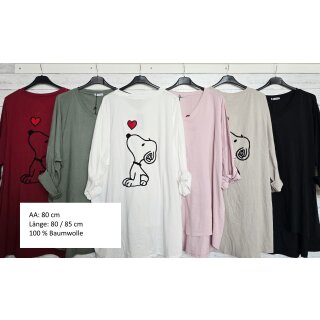 Longsleeve - Snoopy mit Herzchen