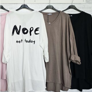 Longsleeve - NOPE NOT TODAY Schwarz