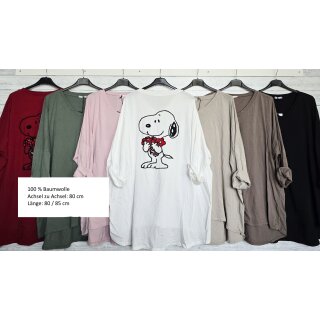 Longsleeve - Snoopy mit Blumen