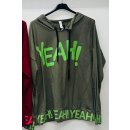 Sweatshirt Hoodie YEAH! - Olive