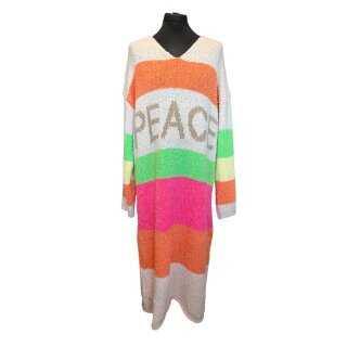 Langes Strickkleid - PEACE