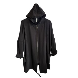 Zipper Jacke - Schwarz