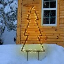 LED - Garten Tannenbaum mit Metallrahmen zum stecken - ø 105 cm