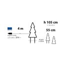 LED - Garten Tannenbaum mit Metallrahmen zum stecken - ø 105 cm