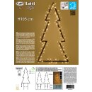 LED - Garten Tannenbaum mit Metallrahmen zum stecken - ø 105 cm