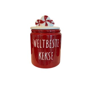 Weihnachtliche Keksdose - Weltbeste Kekse - 18 x 11,5 cm