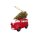 Weihnachtsanhänger - Rotes Auto mit Baum