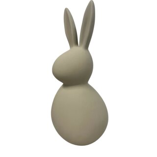 Keramik Hase "Holger" schwarz Wischtechnik 53 cm Beige