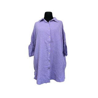 Musselin Bluse - Onesize 42/44 - 56/58 Flieder