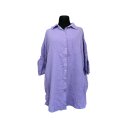 Musselin Bluse - Onesize 42/44 - 56/58 Flieder