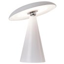 Schreibtischlampe LED mit Akku, 23 x 23 x 26 cm Weiß