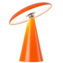 Schreibtischlampe LED mit Akku, 23 x 23 x 26 cm Orange
