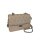 Crossbodytasche gesteppt mit silbernen Details Beige