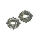 Schuhclips aus Perlen Steine rund 5,95 x 6,8 cm