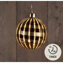 Glaskugel LED - Matt Gold