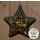 Glasstern Sterne 10er LED 19 cm - Schwarz/Gold