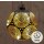 Glaskugel Marrakesch LED- Schwarz/Gold